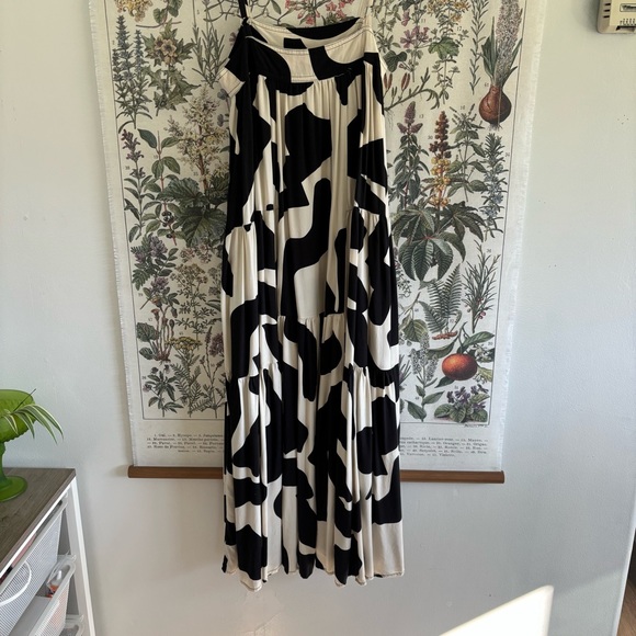 Abel The Label Black and White Abstract Maxi Dress XS - Picture 5 of 7